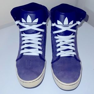 Purple adidas shoes size 12